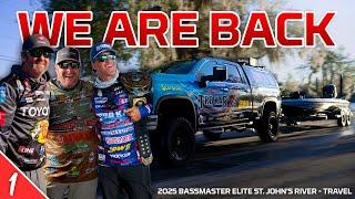 The Boys are BACK! - NEW Season & NEW Goals - 2025 Bassmaster Elite St.John's River (Travel)UFB S5E1