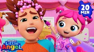 We Wash Daddy's Hair | Little Angel And Friends Kid Songs