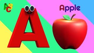 ABC Phonic Song - Toddler Learning Video Songs | A for Apple | Learn Phonics Sounds of Alphabet