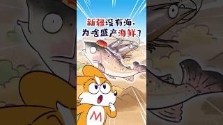 【小魔】新疆离海这么远，为啥也能产海鲜？#shorts