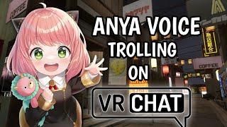 VOICE TROLLING PEOPLE AS ANYA FORGER | VRCHAT