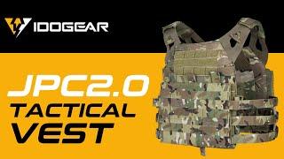 IDOGEAR JPC 2.0 Tactical Vest Airsoft Plate Carrier MOLLE Body Armor Military 500D Nylon