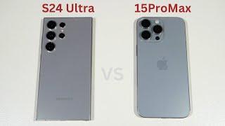 Samsung Galaxy S24 Ultra vs iPhone 15 Pro Max Speed Test and Camera Comparison