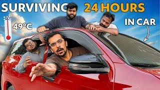 SURVIVING 24 hours in a CAR without AC