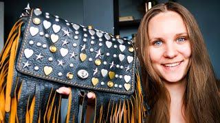 RARE Coach Dinky Beatnik Rivets Fringe | Bag REVIEW | Modshots | Coach 86812