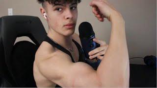 ASMR WORKOUT ROUTINE PART 2! Back and Biceps (whispered)