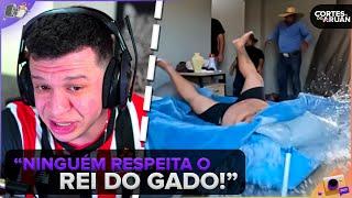 ARUAN REAGE: TROLLEI - TROQUEI A CAMA DO REI DO GADO POR UMA PISCINA  !!! (LEO DA HORNET)