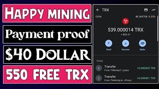 Happy  mining Payment proof | Happy mining  | Best Mobile Mining Crypto 2023 | @mobile_mining