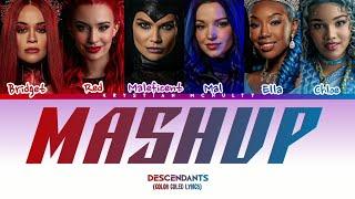 Descendants - Mashup. Evil Like Me/Love Ain't It (Color Coled Lyrics)