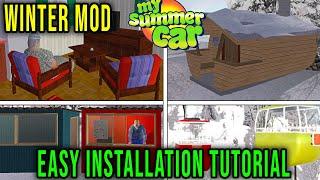 HOW TO INSTALL WINTER MOD [EXPANDED WINTER FEATURES] - My Summer Car Tips #40 | Radex