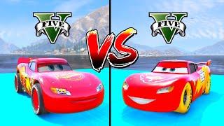 Epic Lightning McQueen Vs Carnival McQueen In GTA 5 Who Will Win The Challenges?