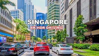 8K HDR - Driving In Singapore | Orchard Road | River Valley | Downtown Core 