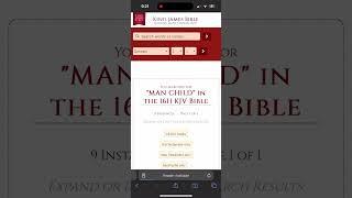 MAN CHILD in the 1611 KJV BIBLE.