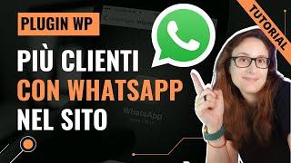 Più clienti con WHATSAPP per WORDPRESS (free tutorial) Wordpress chat