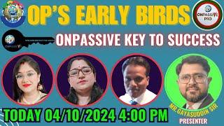 ONPASSIVE KEY TO SUCCESS #ONPASSIVE #KUMKUMMISHRA #EARLYBIRDS