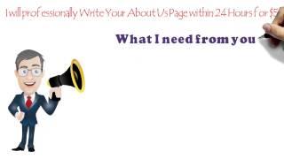 about us,about us page,write about us,write about me,bio writing,write my bio,web content,web pages,