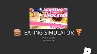 Играю в симулятор обжоры EATING SIMULATOR В роблоксе)))