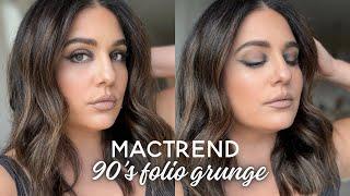 Mac Trend 90’s folio grunge makeup tutorial 