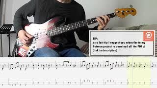 David Bowie - China Girl BASS COVER + PLAY ALONG TAB + SCORE PDF