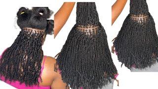 How to micro twist on natural hair using curly hair #microtwists #twist #minitwist