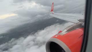 EasyJet A320neo G-UZHD Landing Newcastle