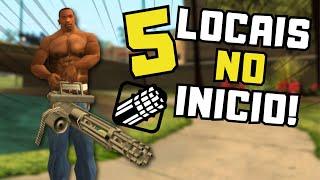 COMO conseguir a MINIGUN no INÍCIO do GTA San Andreas!