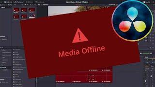 Easy Davinci Resolve 16 Media Offline Clip Re Link | Quick Fixes