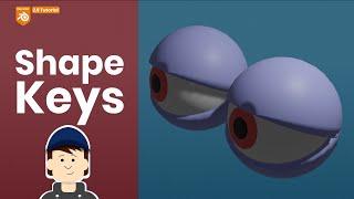 How to rig & animate cartoon eyes with shape keys in Blender [2.9]