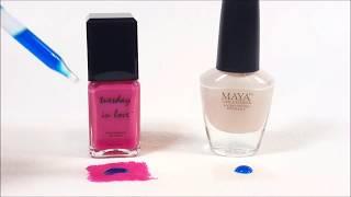 Tuesday in Love vs. Maya #halal #nail #polish #halalnailpolish #nailpolish #breathable