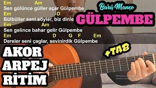 Barış Manço - Gülpembe Gitar Dersi - İntro Solo Tab (AKOR ARPEJ RİTİM)