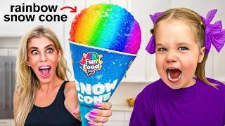 Eating RAINBOW Food Challenge!