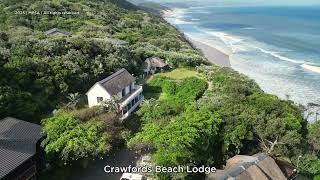 Crawfords Beach Lodge ....from the air. Chintsa East, South Africa.