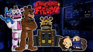  FNAF в FNF  | Funkin' Nights at Freddy's [HARD] Night 1-2