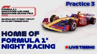 F1 Singapore Grand Prix 2024 - Practice 3 - Live Timing & Commentary