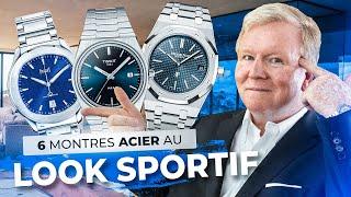 6 montres acier pour un look sport-chic !