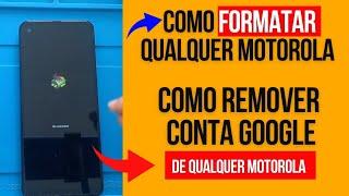 Como Remover conta Google do Moto G , Como FORMATAR qualquer Motorola ( Moto G, Moto one vision )