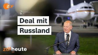 Was der Gefangenenaustausch mit Russland bedeutet | heute journal