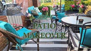 DIY Extreme Patio Makeover | 2024 Home Décor Ideas | Tablescapes and Decor By Candy