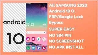 All SAMSUNG 2020 FRP/Google Lock Bypass Android 10 | NO APK INSTALL | SUPER EASY