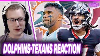 Dolphins-Texans Reaction: CJ Stroud & Houston CLINCH South, Tua Tagovailoa struggles | PFS