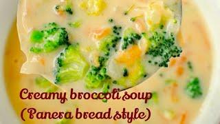 Panera bread style broccoli soup with common ingredients at home