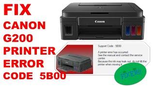 How to Reset Canon G2000 Error 5B00