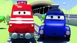 Troy el Tren y el camión cisterna en Auto City | Dibujos animados para niños