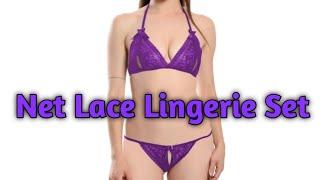 Women's Net Lace Lingerie Set