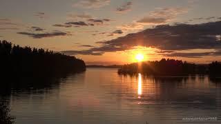 Leningradskoe lake Sunset timelapse