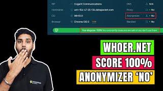 How to Make Whoer.Net Anonymizer 'NO' | Get 100% Whoer.Net SCORE