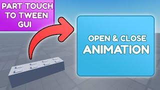 PART TOUCH TO GUI ANIMATION - Roblox Scripting Tutorial