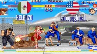 FT5 @ssf2xjr1: KELA420 (MX) vs znoopyglobal (US) [Super SF II X ssf2x ssf2 Fightcade] Nov 13