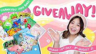 [ CLOSED ] Thankyou 1000 subscribers !!! GIVEAWAY | Japanese Kawaii goodies & Disposable camera!