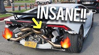 BAGGED TWIN TURBO LAMBO!? **COPS SHOWED UP**